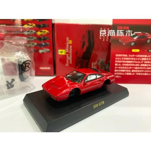 KYOSHO 1/64 Ferrari 328 GTB Collect die casting alloy assembled trolley model