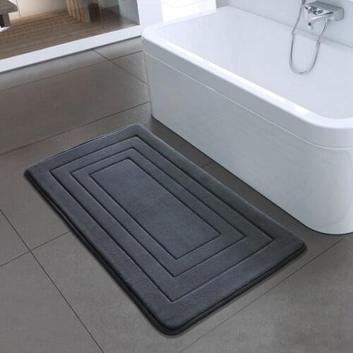 Kitchen Soft Bath Mat Shower Carpet Washable Water Absorbent Bathroom Non Slip