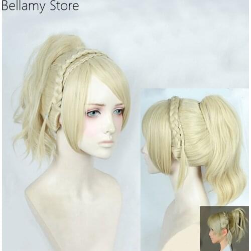 Games Final Fantasy XV Lunafreya Nox Fleuret cosplay costume wigs cos hairewear+wig cap