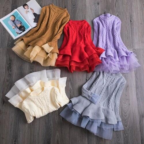 Princess Girl Dresses Long Sleeves Clothing Children Girl Party Dress Tutu Birthday Casaul Wear Little Girls Baby Kids Clothes