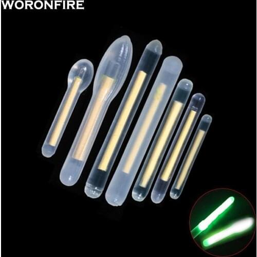 30pcs/50pcs 4.5*37mm Fishing Float Fluorescent Lightstick Light Night Float Rod Lights Dark Glow Stick Fireflies For Fishing