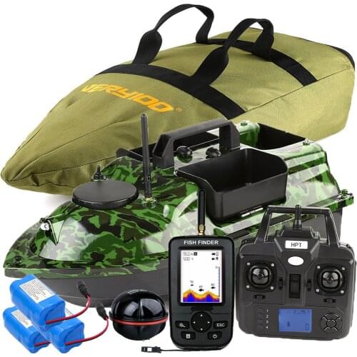 500M GPS Fishing Bait Boat LCD Display Fishfinders With Sonar Sensor 3 Hoppers Wireless Remote Control Toy Boat Carp Fish Boat