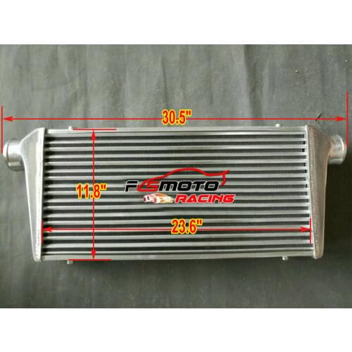 24"x12"x3" FMIC Aluminum Intercooler Universal 600 x 300 x 76mm 3" Inlet/Outlet