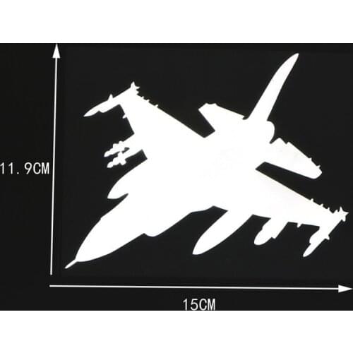 15X11.9CM Interesting Aircraft Car Sticker Car Windows Vinyl Decals