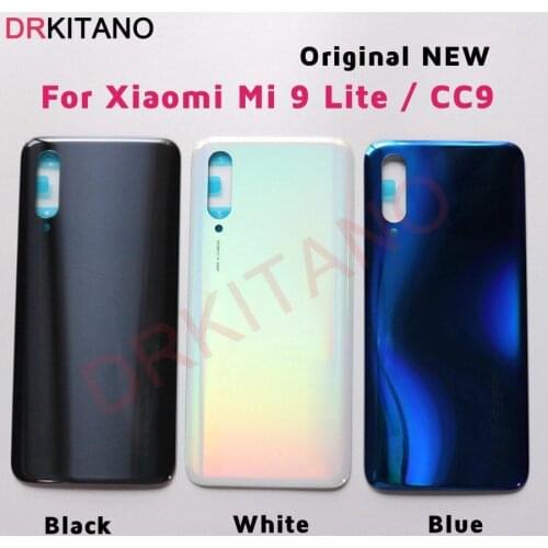 Original NEW for Xiaomi Mi 9 Lite Back Battery Cover CC9 Rear Housing Door Panel Glass Case For Xiaomi Mi 9 Lite Battery Cover
