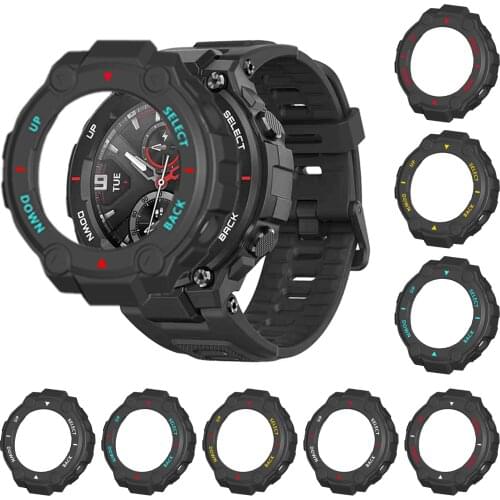 PC Protector Cover Case For Xiaomi Amazfit T-Rex Smartwatch Protective Shell Frame For Huami Amazfit ForTrex Pro Edge Bumper