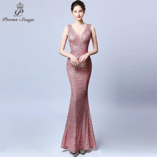 Sexy waist style Evening Dress vestido de festa Elegant Candy colors Long Sequin prom gowns Formal Party dress reflective dress