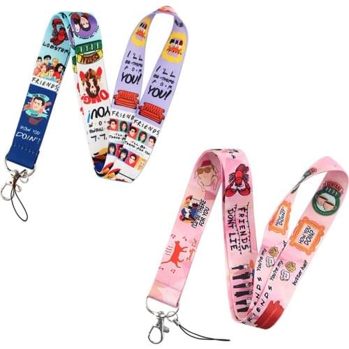 Friends Tv Show Keychain Lanyard For Keys Tags USB ID Work Card Badge Holder Neck Strap Cameras Mobile Phone Rope Keycord