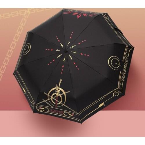 Fate Apocrypha Anime Folding Umbrella Rain Women Anti UV Parasol Manga Role Mordred Gifts For Girls Cosplay