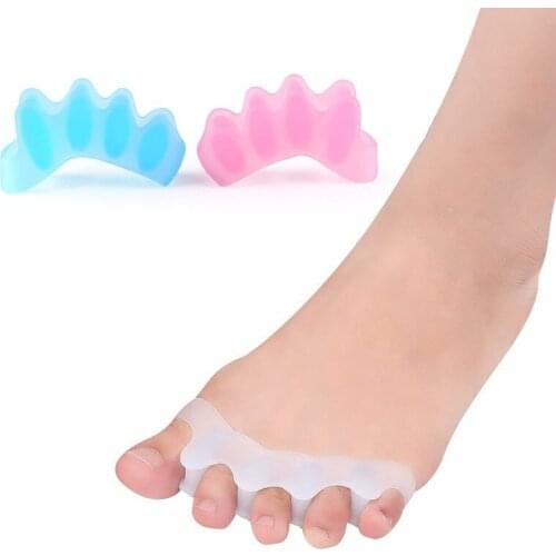1Pair Protective Toe Separators Suitable Bunion Corrector Material Soft Gel Straightener Spacers Stretchers Care Tool