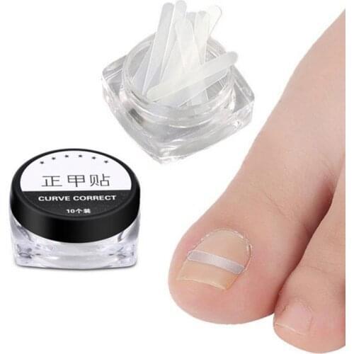 10PCS Ingrown Nail Art Parts Correction Sticker Paronychia Fixer Recover Toenail Elastic Patch Corrector Foot Care Pedicure Tool
