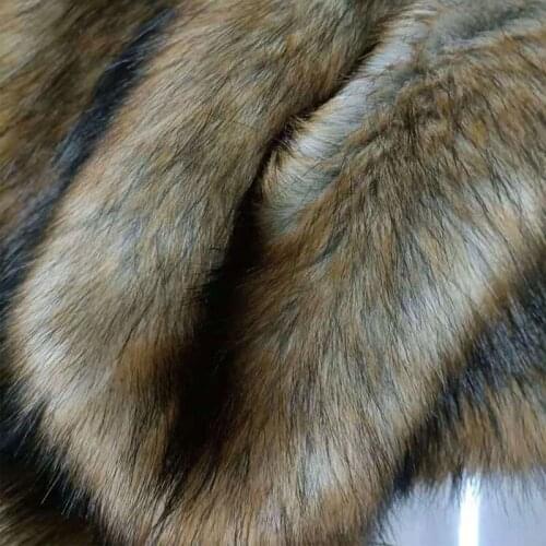 1600g Thickened plush fabric imitation animal faux fur fabric for collar vest coat carpet bag homedecor 50x170cm