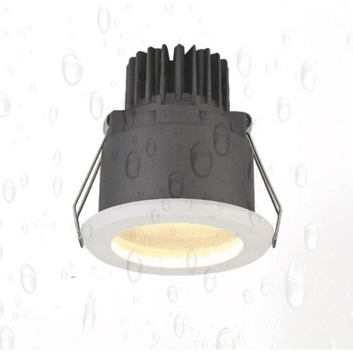 2PCS AC110V 220V led waterproof downlight IP65 10W led ceiling recessed for shower room bathroom washroom downlight
