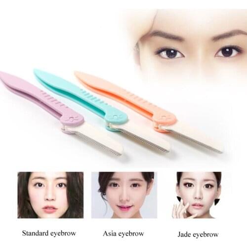 3pcs/lot Eyebrow Trimmer Razors Women Shaver Hair Removal Permanent Makeup Eyebrow Razor Tools Microblading Accessories Supplies