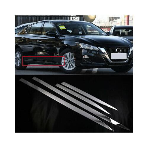 Stainless Chrome Side Door Body Molding Cover Trim 4pcs For Nissan Altima 2019