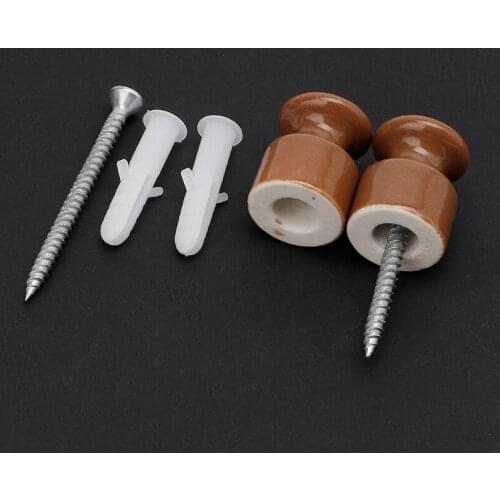 5PCS High Frequency Electric Porcelain Gourd 24mm Porcelain Ceramic Insulator