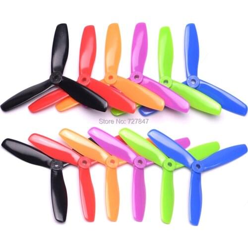 6 / 12 Pairs 5045 3 blades Bullnose Propeller CW /CCW for 250 FPV Racing Quadcopter ZMR210 250