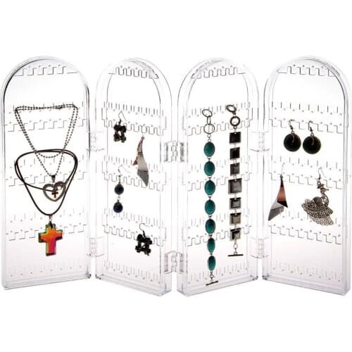 Acrylic Clear Jewelry Earrings Ear Stud 240 Hole Showcase Display Holder Stand