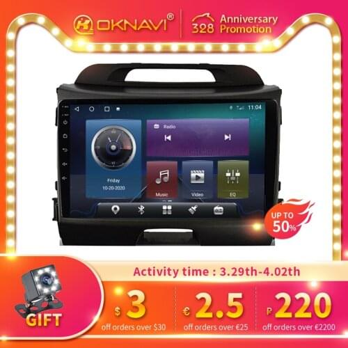 2 Din Car Radio Android Multimedia DVD Player for Kia Sportage 2din Autoradio Audio Android 10.0 Carplay Support Streeing Wheel
