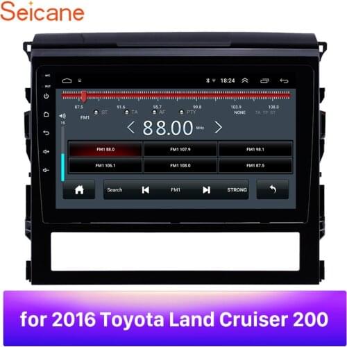 Seicane 9" Android 8.1 2Din Car GPS Multimedia Player For Toyota Land Cruiser 200 2016 Audio Support 1080P Radio SWC DVR