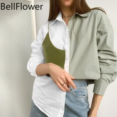 Женские хлопковые рубашки BellFlower China At AliExpress