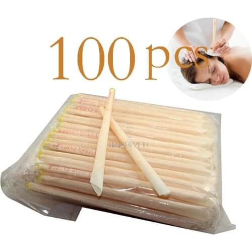 100pcs-20 Ear Cleaner Ear Candle Beeswax Good Product Hopi Ear Wax Indian Coning Fragrance Cleaning Ear Candle Wax Removal Tool