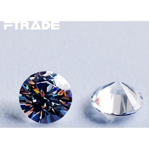 CZ 1000pcs/bag 1.0~4.0mm AAA Grade White Cubic Zirconia Stone Round Cut Laboratory synthesis Gems For Jewelry