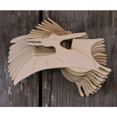 Wooden Pterodactyl Dinosaur Craft Shapes Plywood