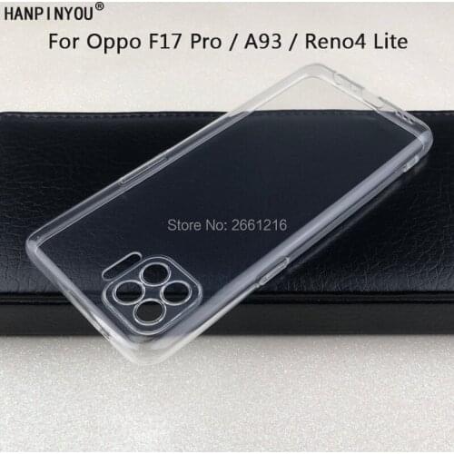 For Oppo F17 Pro A93 Reno4 Lite 6.43" New Ultra Thin Soft TPU Silicon Gel Transparent Camera Protect Case Back Cover