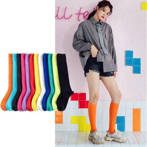 3 Pair New Warm Long Socks Calf Socks Knee Socks Fashion Trend Ladies Long Socks Girls Women Socks Breathable High-quality 2020