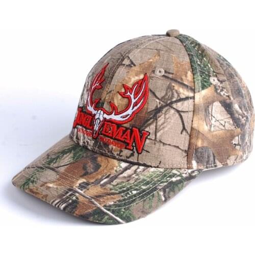 JUNGLE MAN OUTDOOR HUNTING REAL TREE CAMOUFLAGE CAP BASEBALL HAT