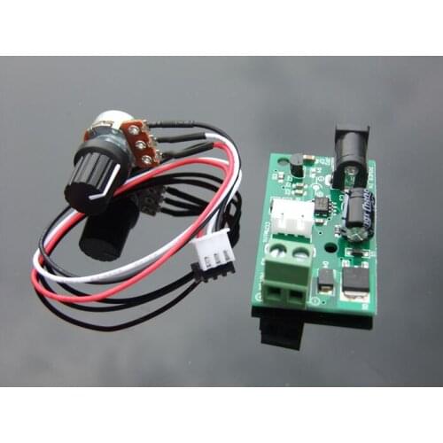Micro PWM DC Motor Regulator Water Pump Mini Speed Governor 6/12/24V 3A With T12 Male Cable DIY Model Spare Part