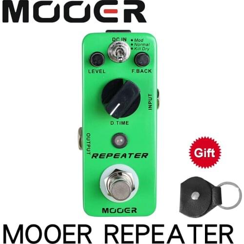 MOOER MDL1 Repeater Digital Delay Pedal 3 Working Modes: Mod/Normal/Kill Dry Guitar effect pedal