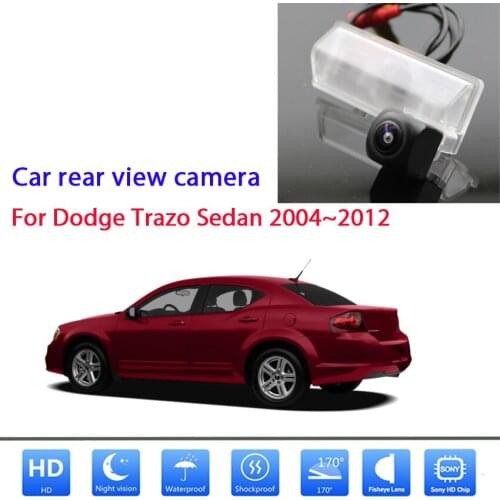 Fisheye lens starlight night vision car rear view camera For Dodge Trazo Sedan 2004~2012 CCD Full HD Reversing Parking Camera