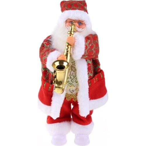 Q9QB Plastic Electric Santa Claus Toy for Kids Dancing Relieve Stress Supplies Realistic Funny Toy with Funny Action