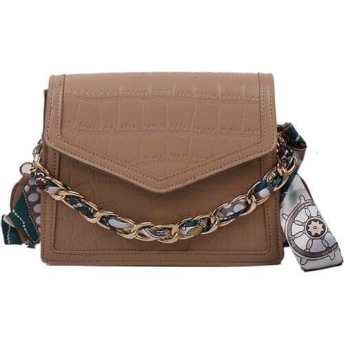 2021 New Summer Femme Shoulder Bag Women Fashion Textured Crossbody Small Square Messenger Bag