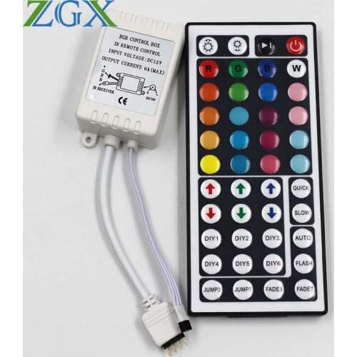 LED Strip light lamp switch wireless touch 44 Keys IR remote controller DC12V For 2835 5050 3528 RGB LED Strip Lighting