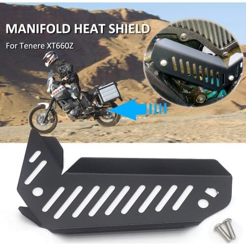 Manifold Heat Shield Protecting Mask Insulation Board Baffle Exhaust Pipe System Guard Protector Cover For Yamaha Tenere XT660Z