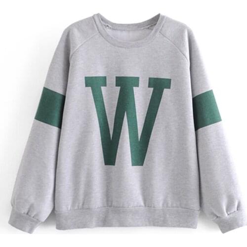 2021 Women Winter Fashion Oversized Hoodies Plus Velvet Sweatshirts Vintage Letter Long Sleeve Female Cheerleader Sportswear