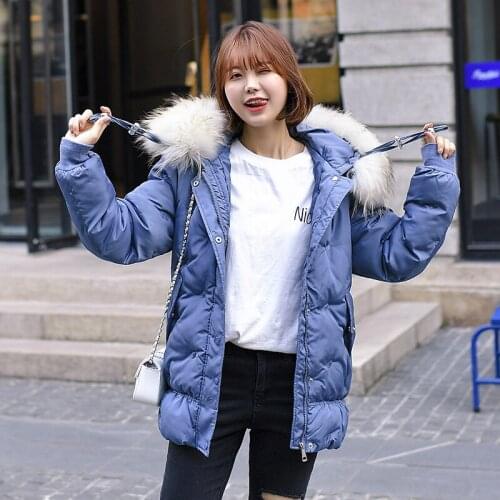 Womens Down Cotton Jacket Korean Vintage Autumn Winter Coat Women Clothes 2020 Warm Short Coat Female Parka Manteau Femme T4207