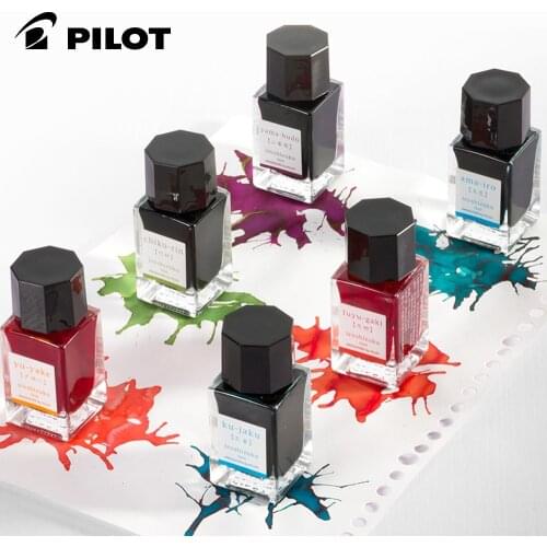 1 Bottle of Pilot Color Shizuku Ink INK-15 Gradient Color Iroshizuku 24 Color Vial 15ML Non-carbon Pen Color Ink