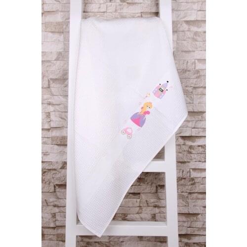 100% Cotton 80x110 cm Prences Embroidery Baby & Kids Blanket Coverlet