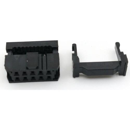 4000PCS IDC Socket FC-10P 2.54mm IDC connector 10 pin Cable Socket 10P 2X5P IDC New