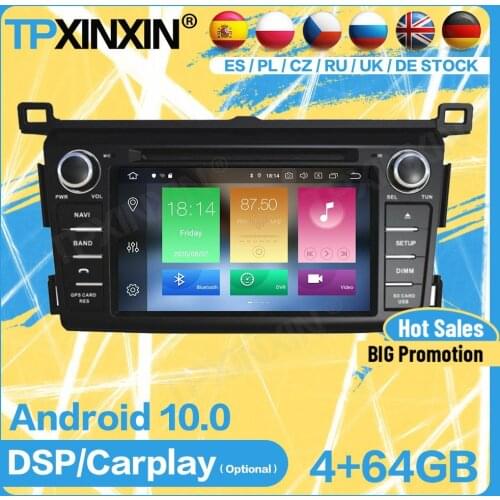 Car Radio 2 Din Cassette Stereo Screen Receiver Wireless Android For Toyota RAV4 2013 2014 2015 GPS Player Auto Audio Head Unit