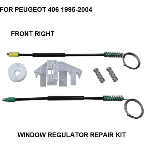CAR ELECTRIC WINDOW CLIPS FOR PEUGEOT 406 WINDOW REGULATOR REPAIR KIT FRONT-RIGHT 1995-2004
