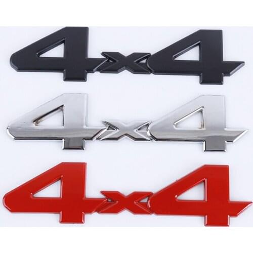 Car Styling Personality 3D 4x4 Digital Shaped Car Sticker Logo Car Interior Accessories Stickers