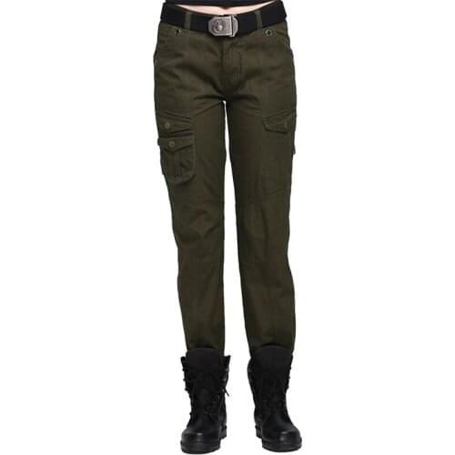 Outdoor Military Womens Tactical Pant Multi-pocket Cotton Casual Sports Pants Trekking Camping Climbing Hunting Cargo Pants