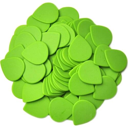100pcs Extra Heavy 1.5mm Teardrop Waterdrop Delrin Jazz Guitar Picks Plectrums Green
