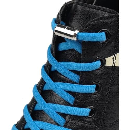 New Elastic No Tie Shoelaces Round Rotating Fixed Buckle For Kids and Adult Sneakers Shoelace Quick Lazy Laces Shoe Strings