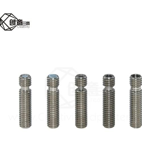 10pc/lot 3d printer throat V5 PTFE tube MK8 throat feed MK8 nozzle throat M6x26 for 3d printer extruder hotend 1.75/3.0mm